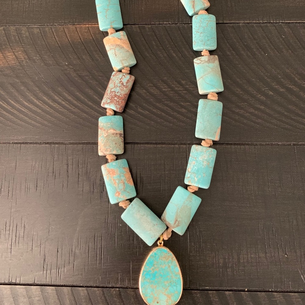 Genuine Frosted Regalite Beaded Necklace